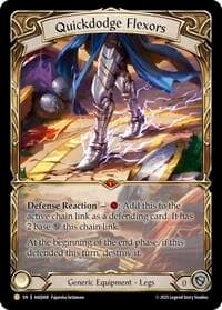 Quickdodge Flexors - Compendium of Rathe - Antiquity Pack - Flesh and Blood TCG card