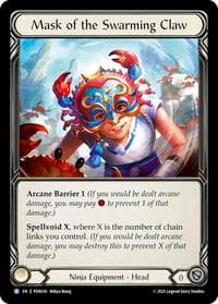 Mask of the Swarming Claw - Compendium of Rathe - Flesh and Blood TCG card