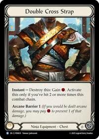 Double Cross Strap - Compendium of Rathe - Flesh and Blood TCG card