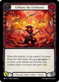 Enflame the Firebrand - Compendium of Rathe - Flesh and Blood TCG card
