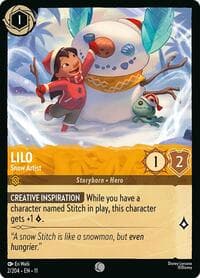 Lilo - Snow Artist - Winterspell - Disney Lorcana card