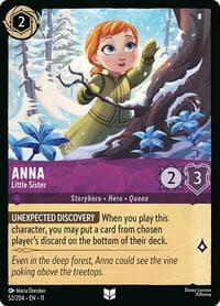 Anna - Little Sister - Winterspell - Disney Lorcana card