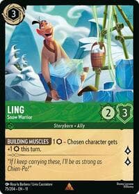 Ling - Snow Warrior - Winterspell - Disney Lorcana card