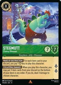 Stegmutt - Clumsy Dinosaur - Winterspell - Disney Lorcana card