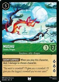 Mushu - Sneaky Dragon - Winterspell - Disney Lorcana card