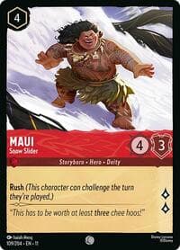 Maui - Snow Slider - Winterspell - Disney Lorcana card