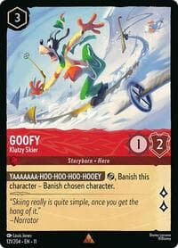 Goofy - Klutzy Skier - Winterspell - Disney Lorcana card