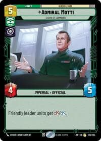 Admiral Motti - Chain of Command - A Lawless Time - Star Wars: Unlimited card