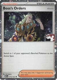 Boss's Orders [Ghetsis] - 114/132 (Cosmos Holo) - Prize Pack Series Cards - Pokemon card