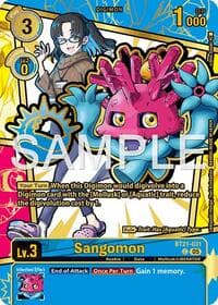 Sangomon (Rare Pull) - Dawn of Liberator - Digimon Card Game card