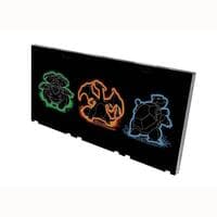 Ultra PRO: Pokemon: One-Touch: Edge: Neon Kanto 3-Card Magnetic Holder - Ultra Pro Storage Solutions - Collectible Storage card