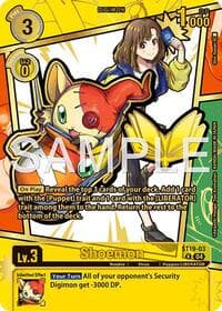 Shoemon (Rare Pull) - Dawn of Liberator - Digimon Card Game card