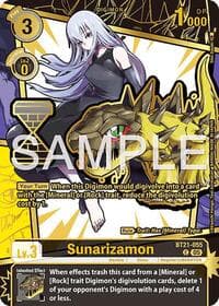 Sunarizamon (Rare Pull) - Dawn of Liberator - Digimon Card Game card