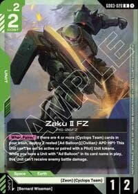 Zaku II FZ (GD03 Release Event) - Gundam Promotional Cards - Gundam Card Game card