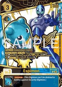Espimon (Rare Pull) - Dawn of Liberator - Digimon Card Game card