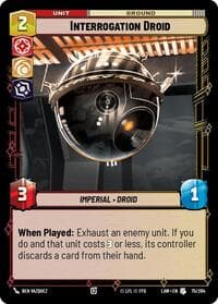 Interrogation Droid - A Lawless Time - Star Wars: Unlimited card