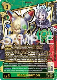 Maquinamon (Rare Pull) - Dawn of Liberator - Digimon Card Game card