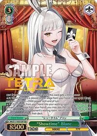 "Showtime" Blanc (SSP) (Gold Stamp) - GODDESS OF VICTORY: NIKKE - Weiss Schwarz card