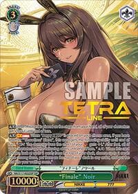 "Finale" Noir (SSP) (Gold Stamp) - GODDESS OF VICTORY: NIKKE - Weiss Schwarz card