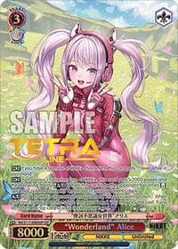 "Wonderland" Alice (SSP) (Gold Stamp) - GODDESS OF VICTORY: NIKKE - Weiss Schwarz card