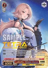 Ludmilla: Winter Owner (SSP) (Gold Stamp) - GODDESS OF VICTORY: NIKKE - Weiss Schwarz card