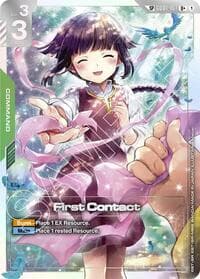 First Contact (SP) (U+) - Steel Requiem - Gundam Card Game card