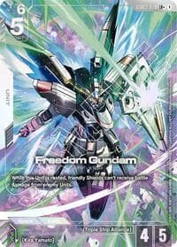 Freedom Gundam (GD03-070) (LR+) - Steel Requiem - Gundam Card Game card