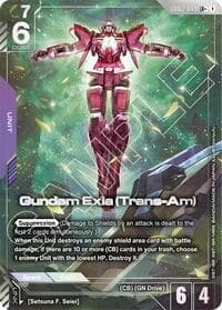Gundam Exia (Trans-Am) (LR+) - Steel Requiem - Gundam Card Game card