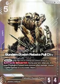 Gundam Gusion Rebake Full City (R+) - Steel Requiem - Gundam Card Game card