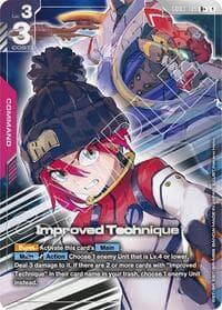 Improved Technique (R+) - Steel Requiem - Gundam Card Game card