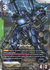 Kampfer (LR+) - Steel Requiem - Gundam Card Game card