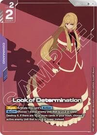 Look of Determination (R+) - Steel Requiem - Gundam Card Game card