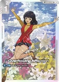 Overflowing Affection (SP) (U+) - Steel Requiem - Gundam Card Game card