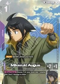 Mikazuki Augus (SP) (C+) - Steel Requiem - Gundam Card Game card