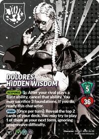 Dolores, Hidden Wisdom (Alternative Art) - Challenger Series: The King of Fighters XV - UniVersus card