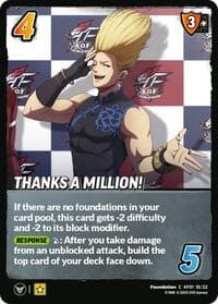 Thanks a Million! - Challenger Series: The King of Fighters XV - UniVersus card