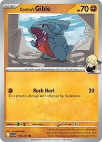 Cynthia's Gible - ME: Ascended Heroes - Pokemon card