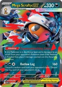 Mega Scrafty ex - ME: Ascended Heroes - Pokemon card