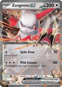Zangoose ex - ME: Ascended Heroes - Pokemon card