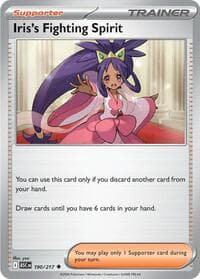Iris's Fighting Spirit - ME: Ascended Heroes - Pokemon card