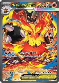 Mega Emboar ex - ME: Ascended Heroes - Pokemon card
