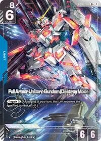 Full Armor Unicorn Gundam (Destroy Mode) (U+) - Steel Requiem - Gundam Card Game card
