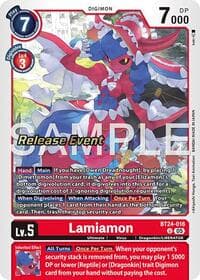 Lamiamon - Time Stranger Release Event Cards - Digimon Card Game card