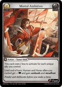 Mortal Ambition - Mortal Ambition Alter Edition - Grand Archive TCG card