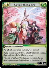 Oath of the Sakura - Mortal Ambition Alter Edition - Grand Archive TCG card