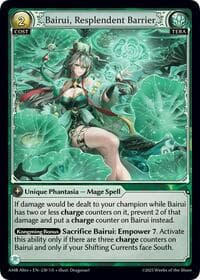 Bairui, Resplendent Barrier - Mortal Ambition Alter Edition - Grand Archive TCG card