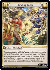 Blinding Lapse - Mortal Ambition Alter Edition - Grand Archive TCG card