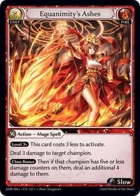 Equanimity's Ashes - Mortal Ambition Alter Edition - Grand Archive TCG card