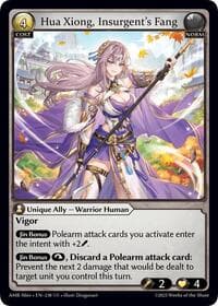 Hua Xiong, Insurgent's Fang - Mortal Ambition Alter Edition - Grand Archive TCG card