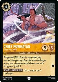 Chief Powhatan - Protective Leader - Winterspell - Disney Lorcana card
